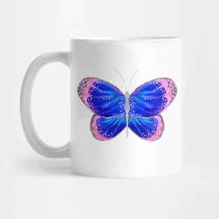 Blue and Pink Butterfly Mug
